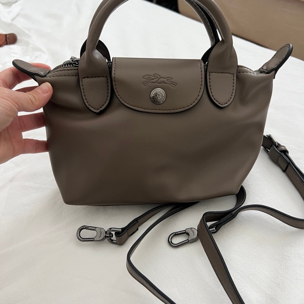 Longchamp Mini Bag in dove gray/taupe